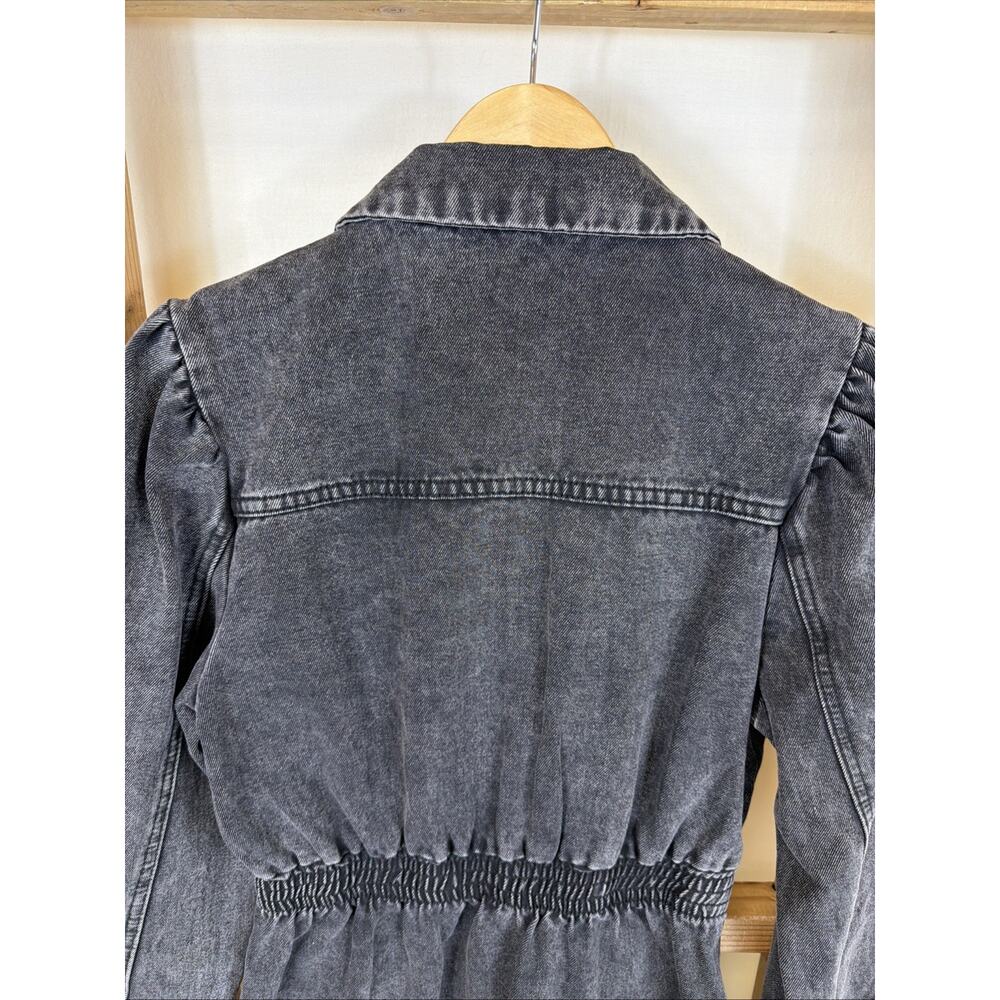 NWT Gilli Black Denim Button Up Dress w/ Pockets #1403 Size SMALL - Picture 7 of 9